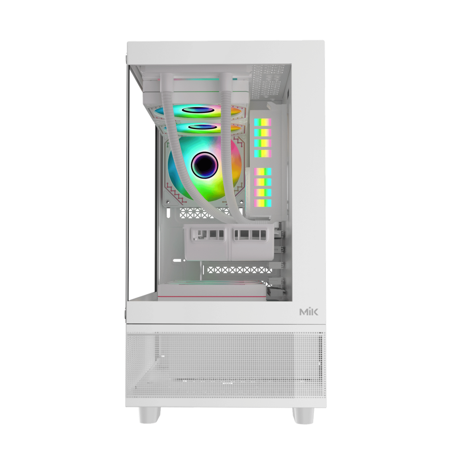 VỎ CASE MIK AETHER BLACK / WHITE (MATX/MID TOWER/MÀU ĐEN) MỚI BH 24T