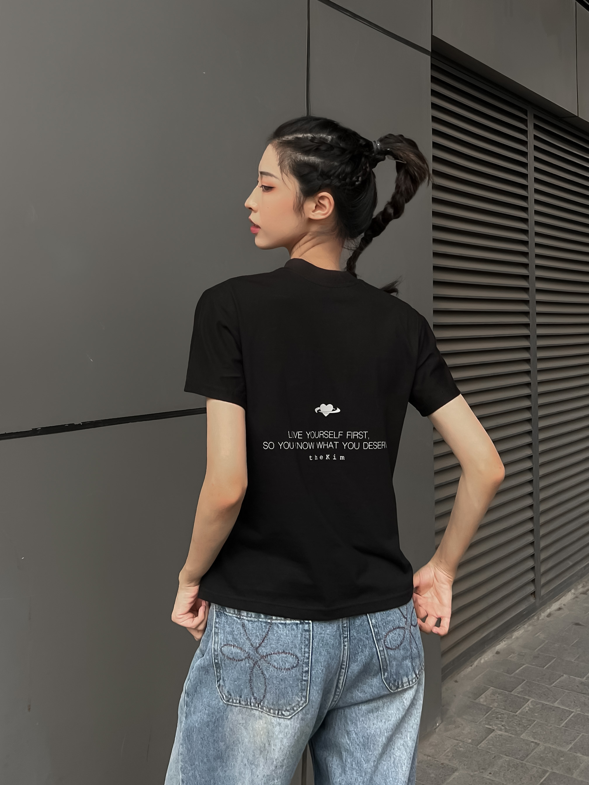 The Kim A182 Áo thun Baby tee The Kim - Love Yourself First origin basic Tshirt