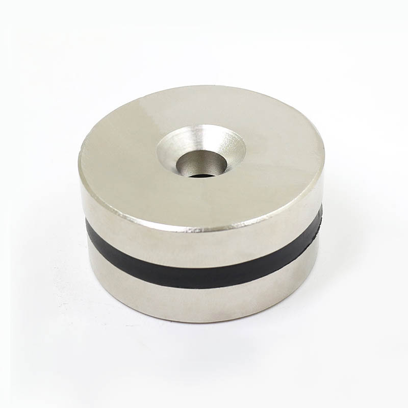 Nam châm đất hiếm 50x10mm lỗ 10mm từ tính mạnh