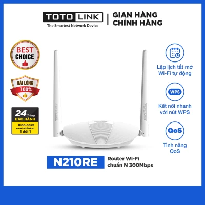 Router Wi-Fi chuẩn N 300Mbps - N210RE - TOTOLINK