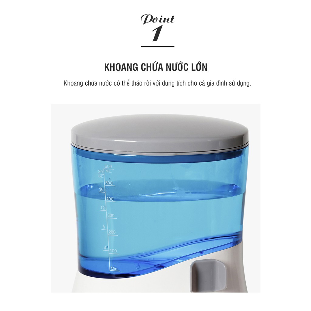 Máy Tăm Nước Lock&lock Oral Irrigator 600ml ENR111BLU