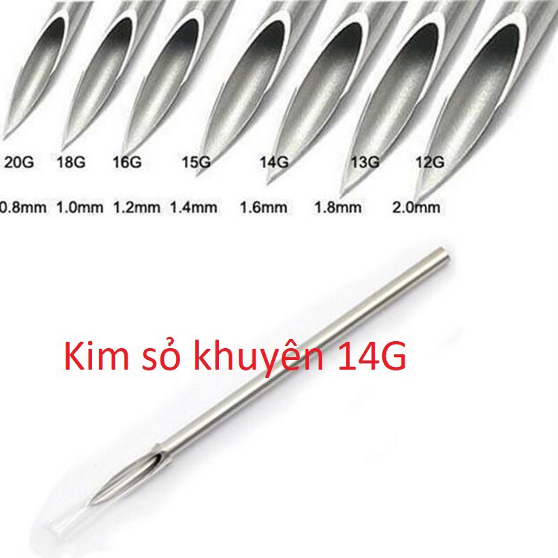 Kim xỏ khuyên 14G,39k/10 cái