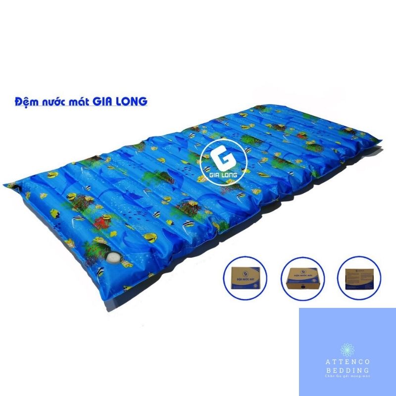 Nệm Nước  ❄️FreeShip❄️ Đệm nước mát Gia Long Cao Cấp Kích thước dài 170cm rộng 70cm (khách mua về bơm nước vào dùng)