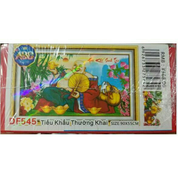 tranh đính đá di lạc kích thước :90×50cm