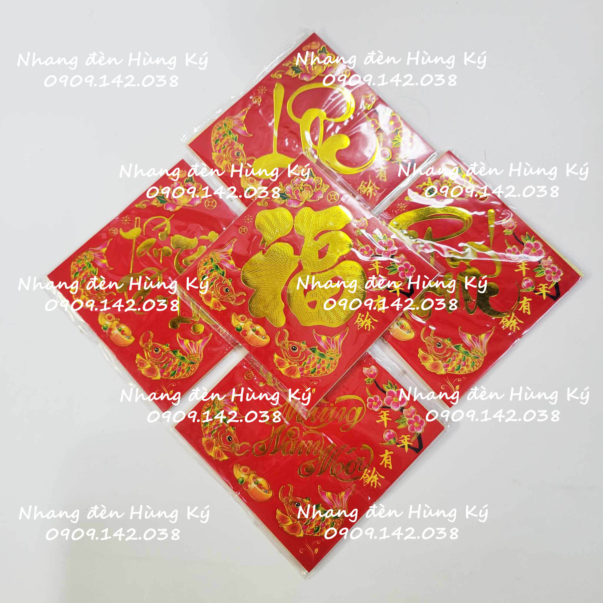 Decal dán dưa, dán bưởi trang trí Tết