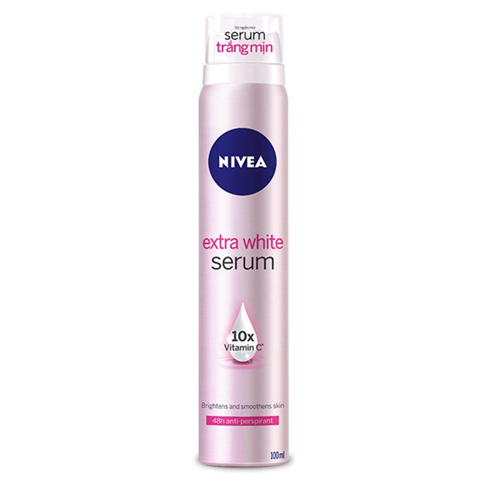 [HCM]Xịt Ngăn Mùi Serum Trắng Mịn Nivea 100ml