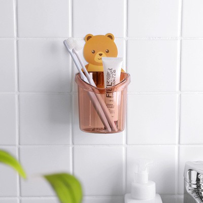 [HCM]Cốc dán tường nhà tắm chú gấu dễ thương H16