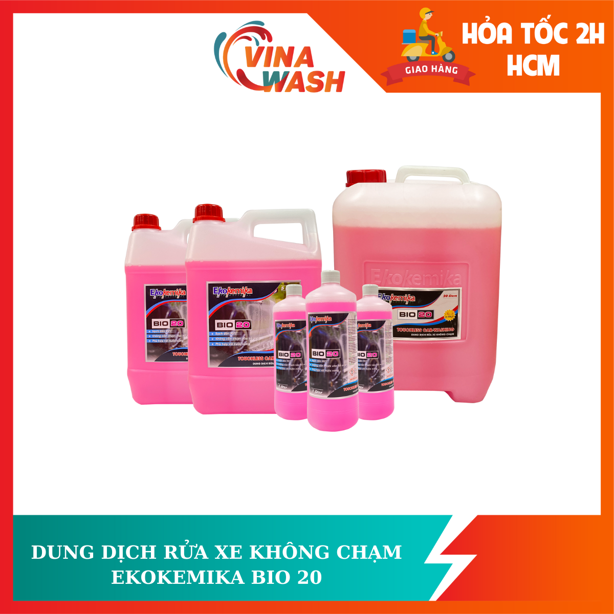 Dung dịch rửa xe không chạm Ekokemika Bio 20