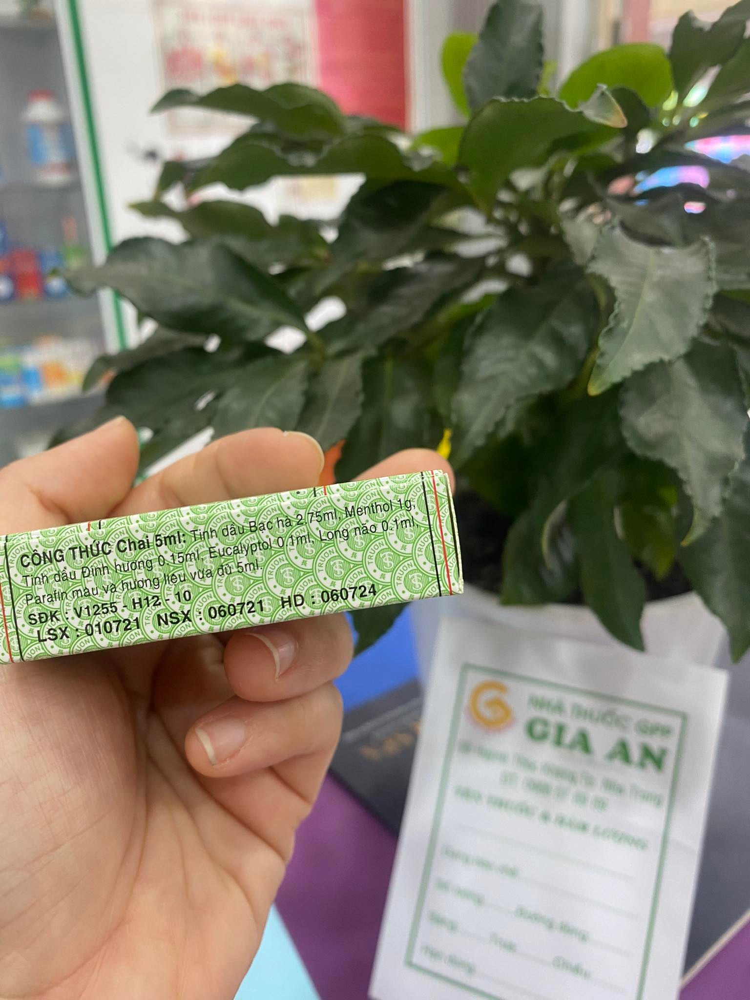 Dầu Gió Phật Linh Trường Sơn Chai 1,5ml/5ml