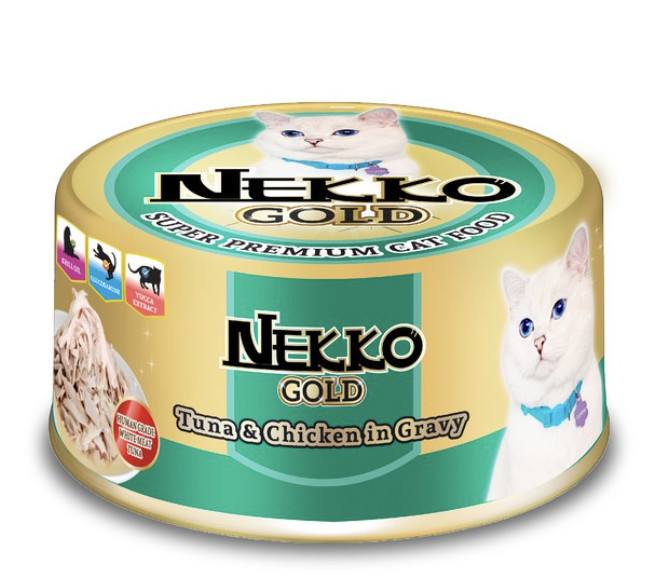 PATE NEKKO GOLD CAO CẤP THỨC ĂN ƯỚT CHO MÈO Lon 85g