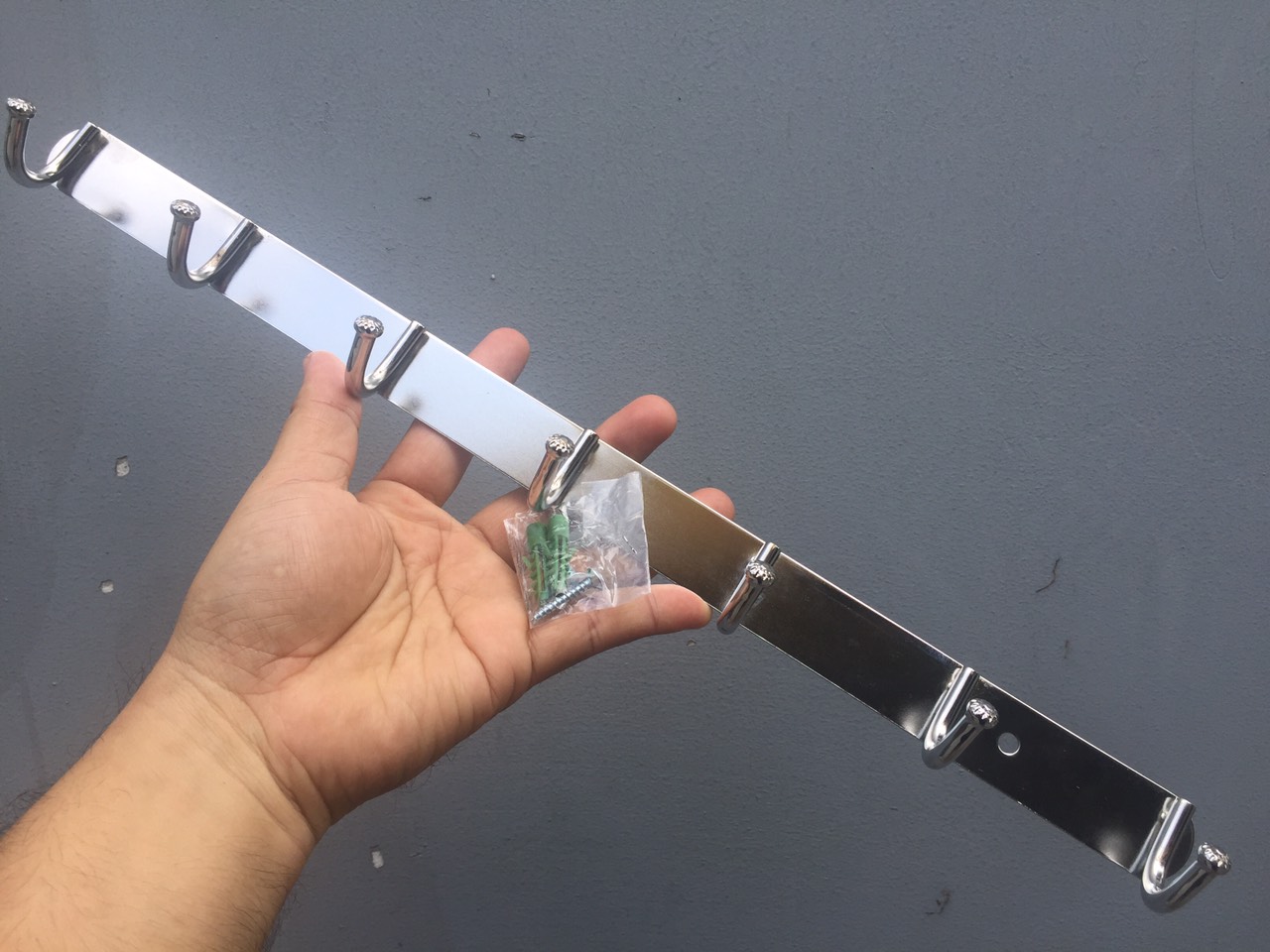 [HCM]Móc treo quần áo inox 7 móc ( Không gỉ sét )