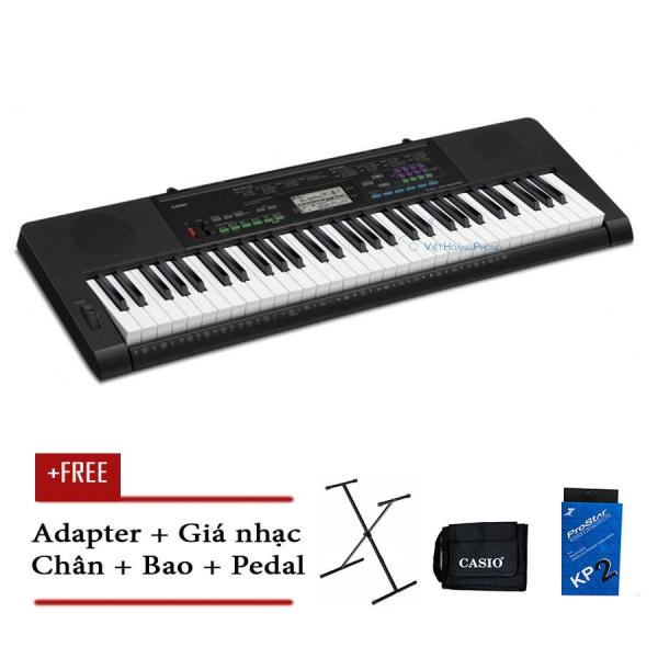 Đàn Organ Casio CTK-3400 kèm AD - Chân + Bao đàn + Pedal (Touch Response) CTK3400 - HappyLive Shop