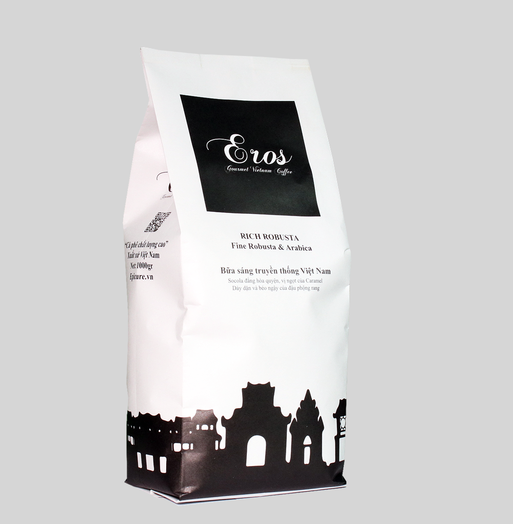 Cà phê hạt Rich Robusta 1kg/túi dành cho máy pha cafe Breville