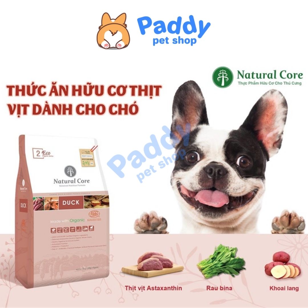 Hạt Cho Chó Mọi Lứa Tuổi Hữu Cơ Natural Core ECO Organic Cừu & Vịt