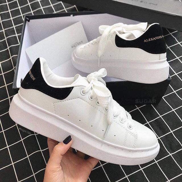 Giầy thể thao mcqueen gót đen 36-43 nam nữ