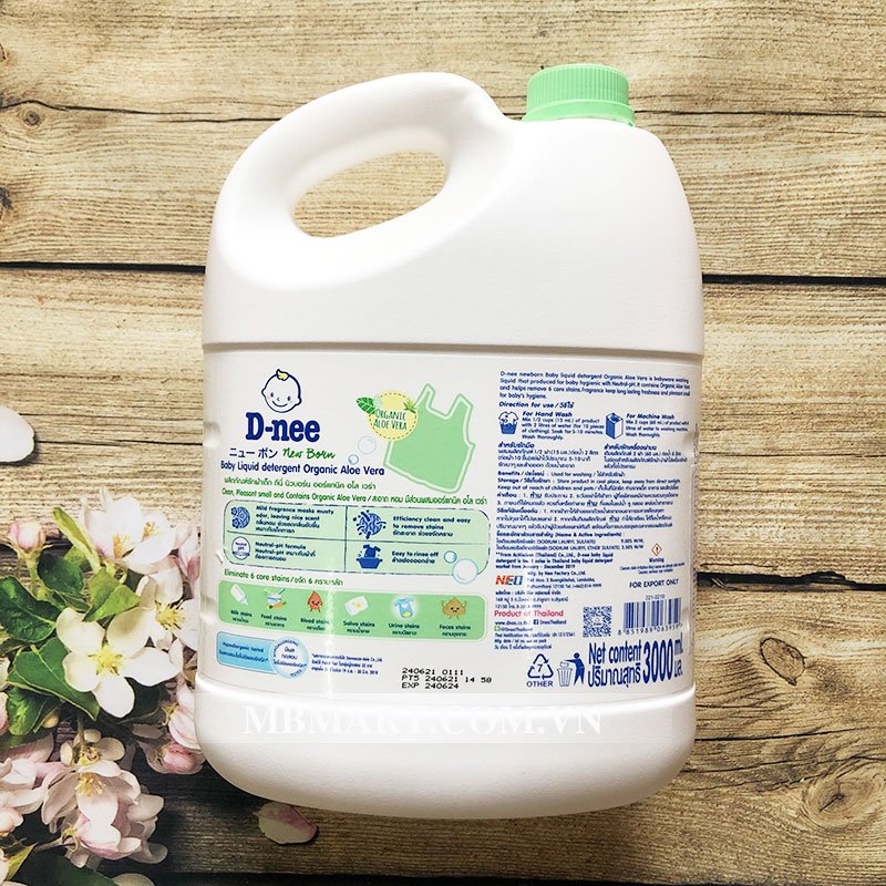 Dung dịch giặt xả Dnee 3000ml