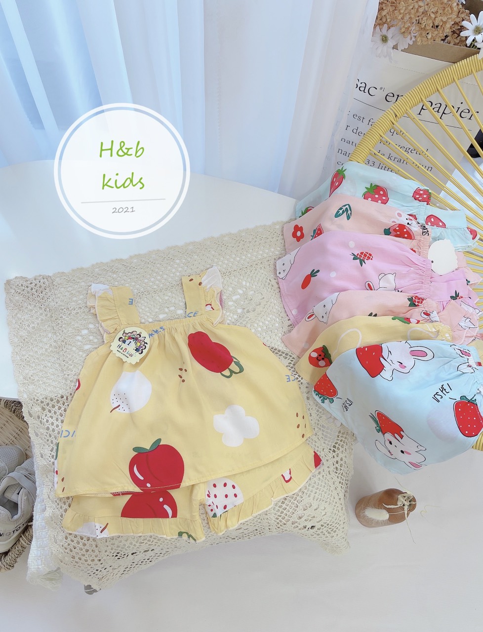 Set lanh lụa cánh tiên cho bé gái 6-20kg