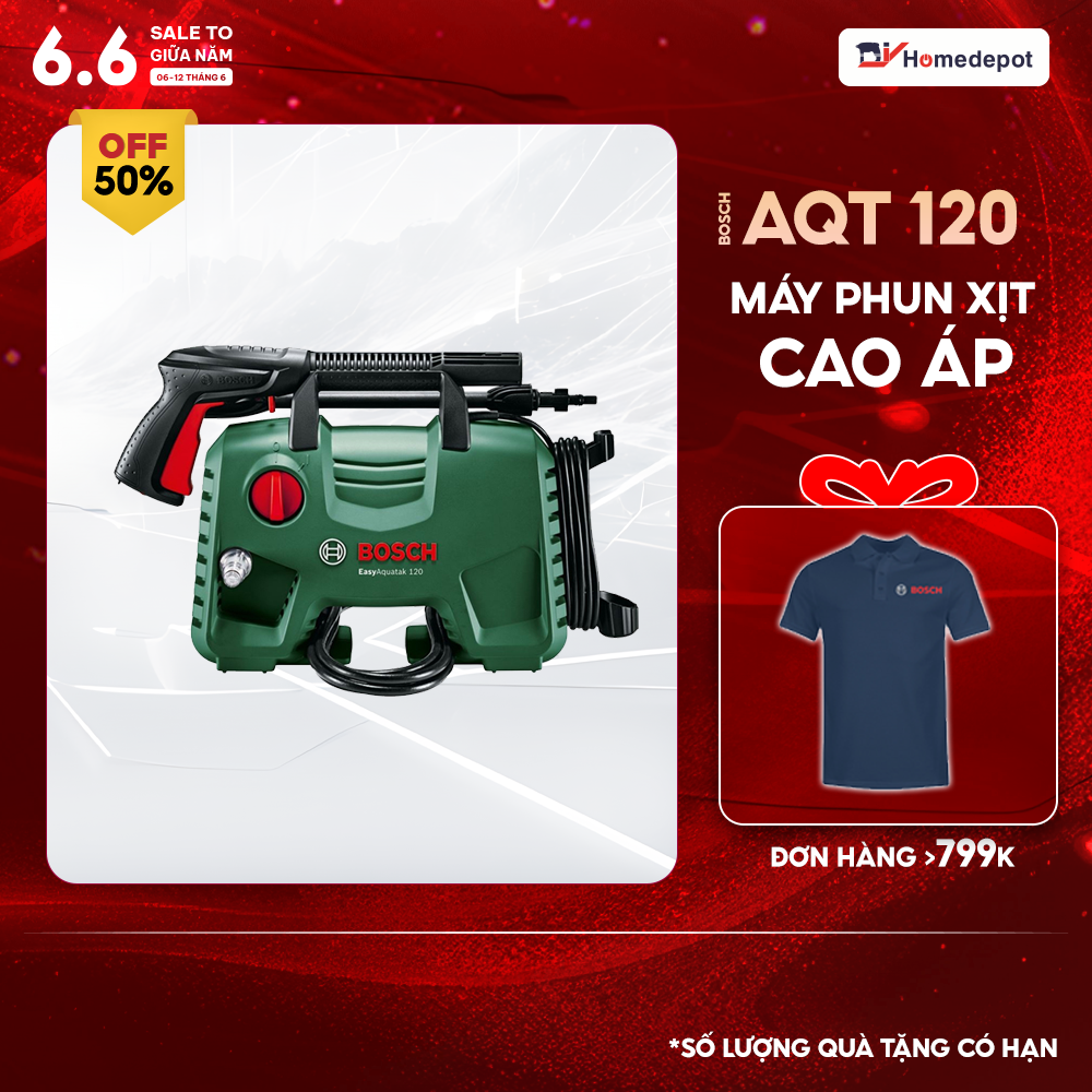 Máy phun xịt cao áp Bosch Easy Aquatak 120