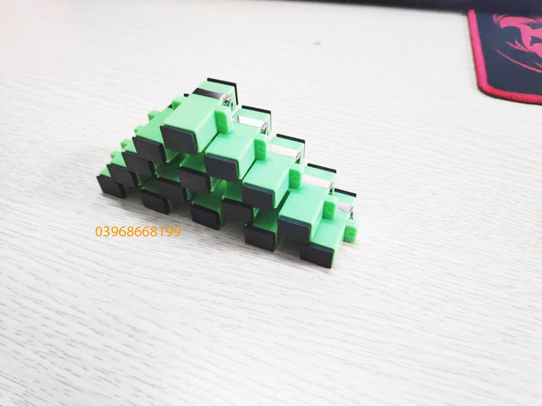 Bộ 10 đầu Adapter/Coupler SC-SC/APC (Xanh Lá)