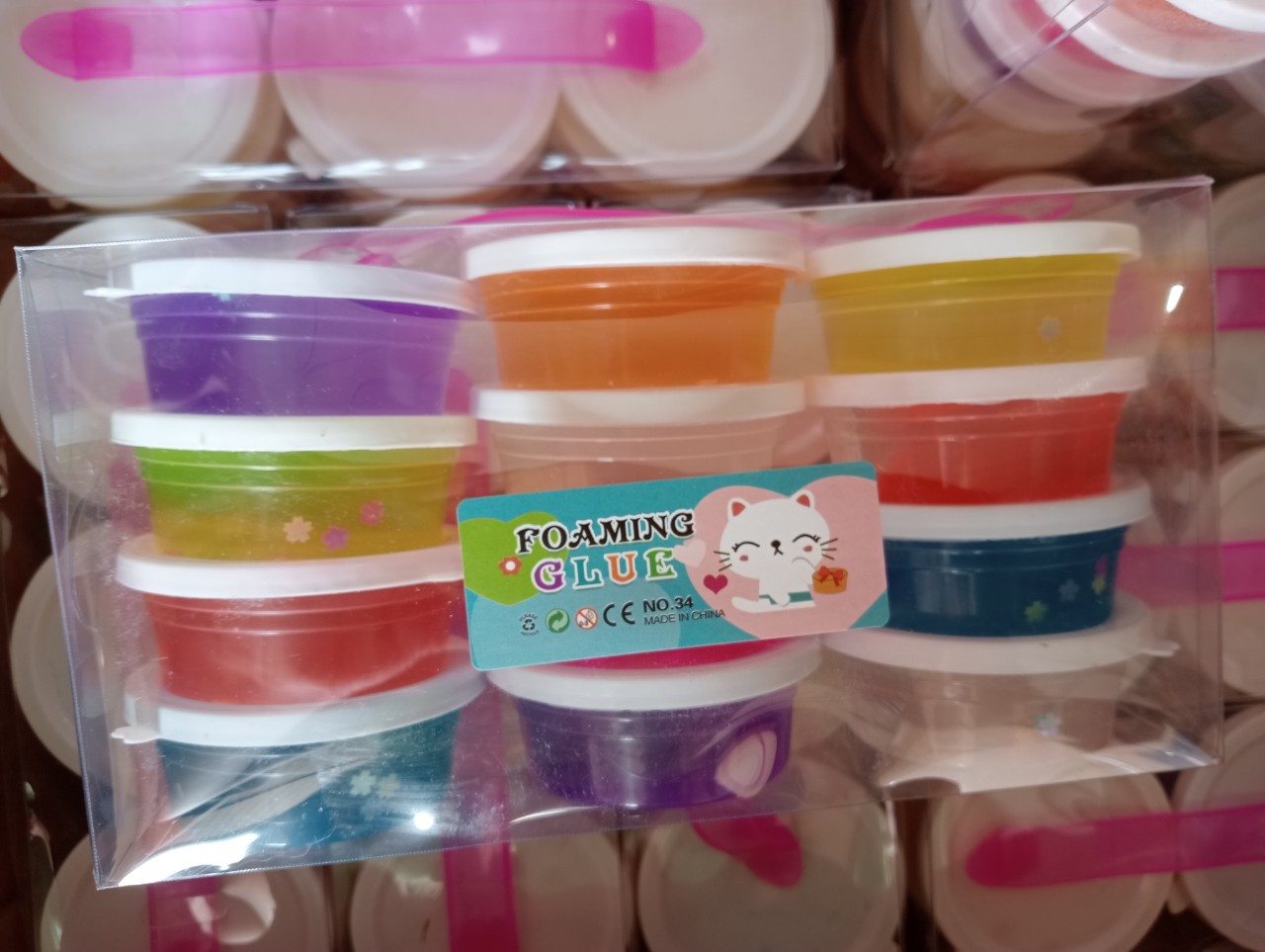 Bộ Đồ chơi slime Sờ Lam cho bé (12 cục)