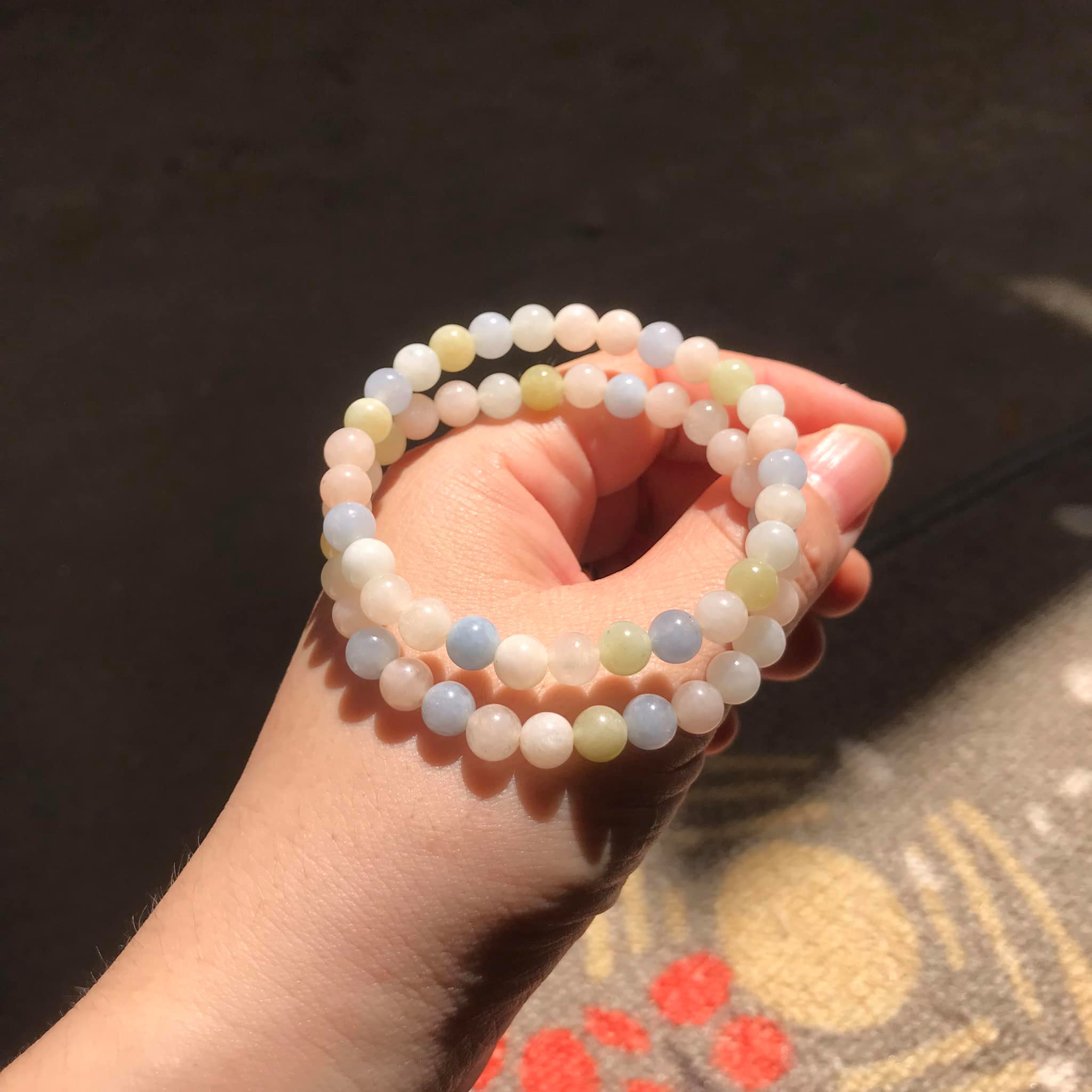 VÒNG TAY ĐÁ  BERRY NHIỀU MÀU size hạt 6ly