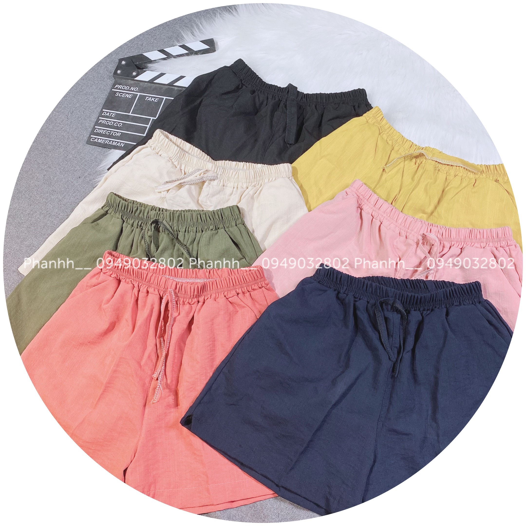 quần short nữ đũi xịn ảnh thật