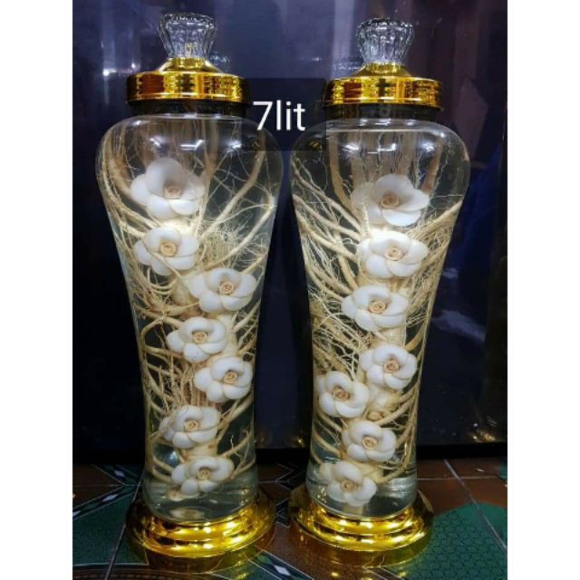 Bình thuỷ tinh ngâm rượu 7 lít không vòi giá rẻ