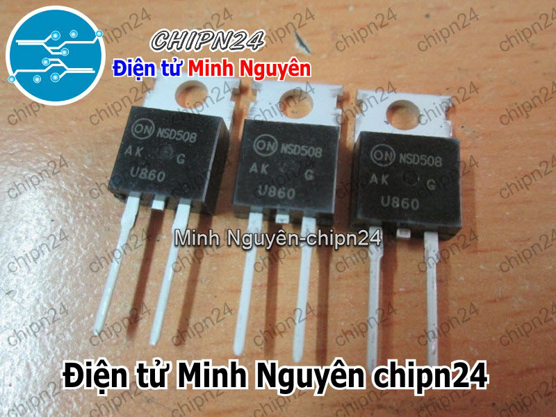 [2 con] (DIP) Diode MUR860 TO-220 8A 600V (MUR860G MUR 860) [Diode Schottky] - HH001467