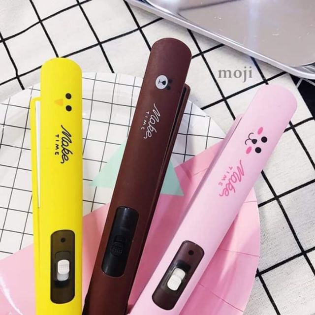 [HCM][CAO CẤP] MÁY ÉP DUỖI TÓC MINI - MÁY DUỖI TÓC KITTY MINI MAKE TIME