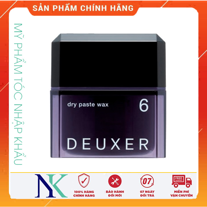 Sáp giữ nếp tóc cực mạnh deuxer 6 dry paste wax 80g
