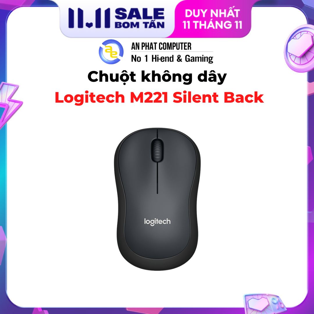 Chuột không dây logitech m221 - bh 36 tháng