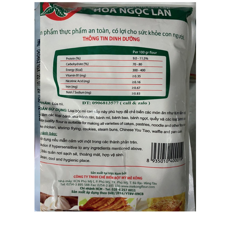 BỘT MÌ HOA NGỌC LAN - COMBO 5KG