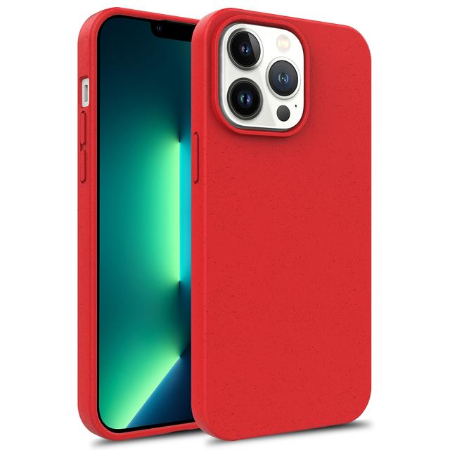Martie shockproof matte wheat straw silicone phone case for iphone 14 12 11 13 pro max mini xs x xr 6 6s 7 8 plus se eco-friendly cover