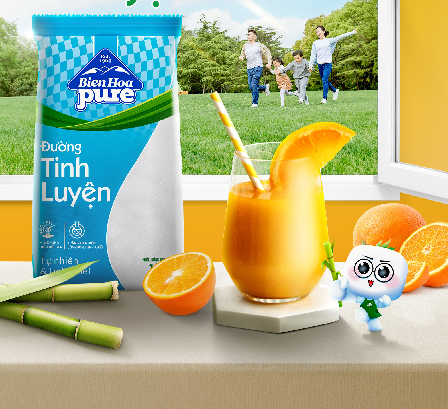 Combo 02 Túi Ðường Biên Hòa Pure 1kg/túi
