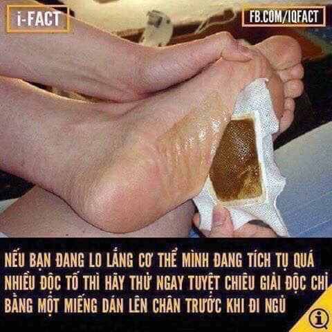 Miếng dán thải độc bàn chân Thái Lan