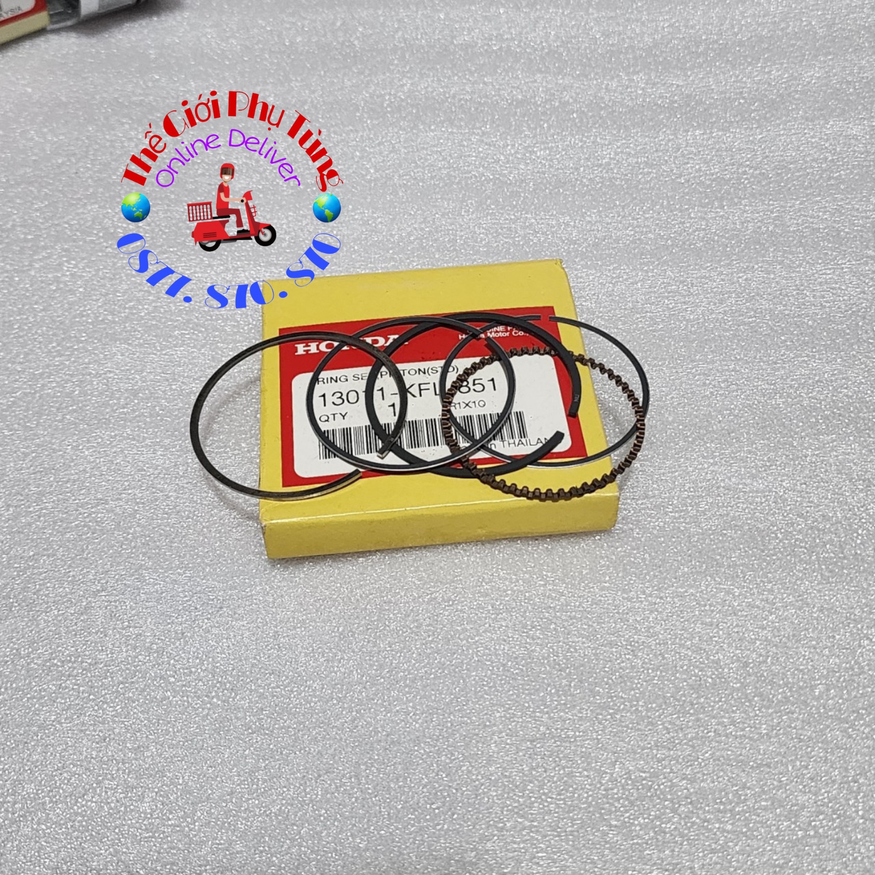 Piston bạc Wave Thái 110, Future 1 zin Honda Thái Lan