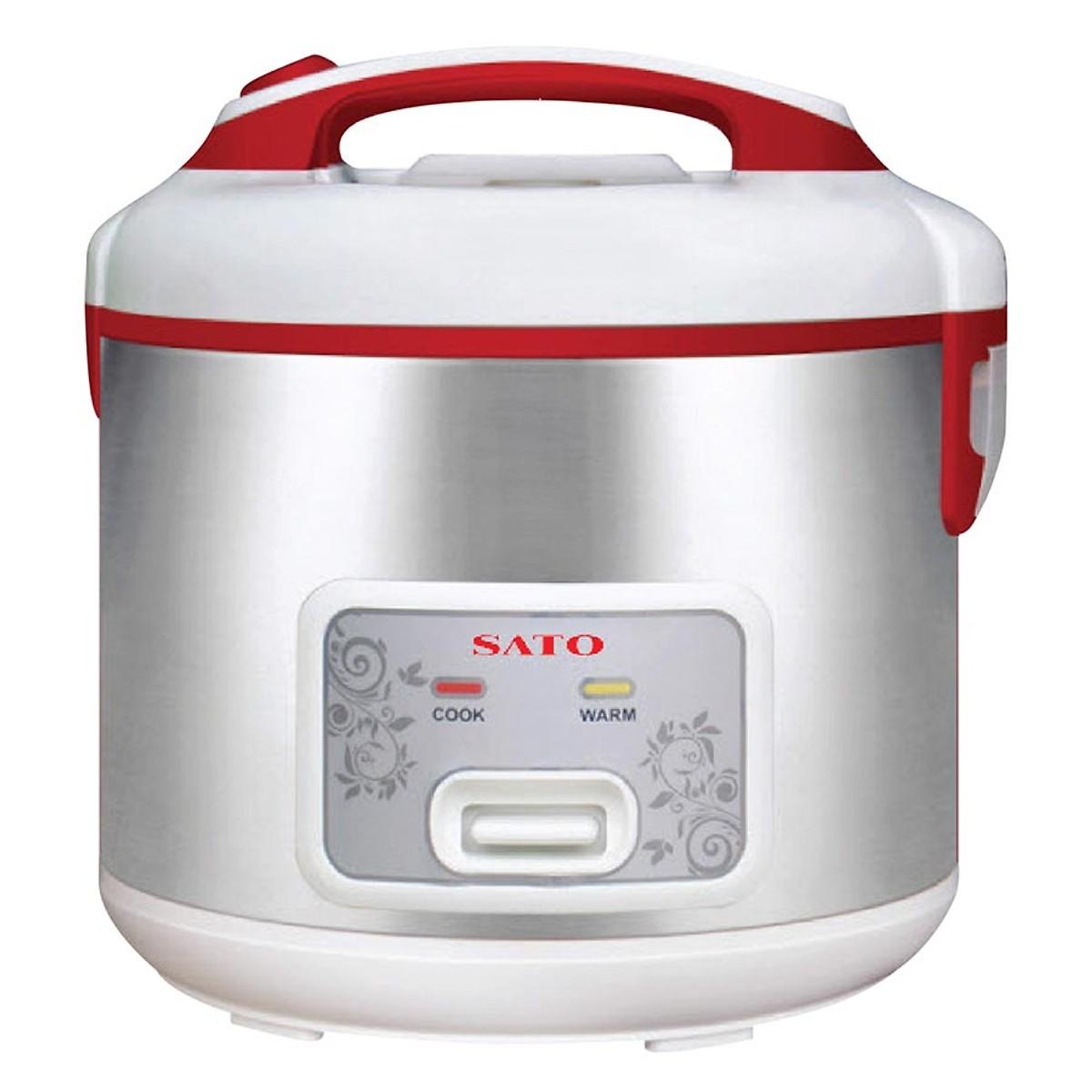 Nồi cơm điện SATO S18-83B 1.8L 700W ( Xám Trắng )