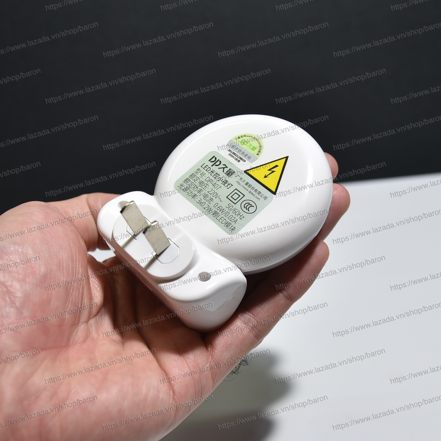 Đèn Led Đèn Ngủ Cảm Ứng DP 407 Sáng Trắng
