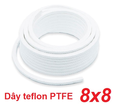 Dây teflon / Dây tết chèn teflon PTFE 8mm