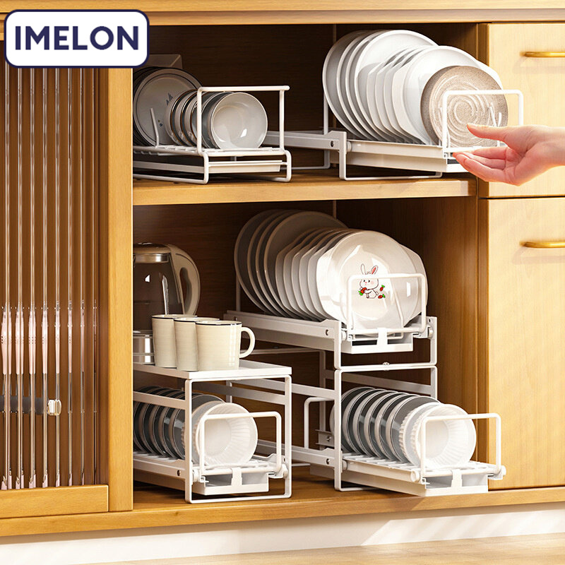 IMELON Buy 1 Get 1 Free gift Free Store-wide Kitchen Drain Rack Single Floor Dish Rack Small Cabinet Rack Multi-purpose storage rack