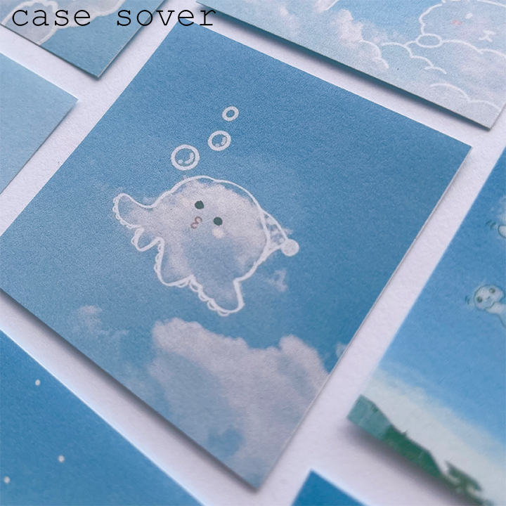 Set 15 Sticker Chủ Đề Cute Sky Trang Trí Sổ, Planner,... - Case Sover
