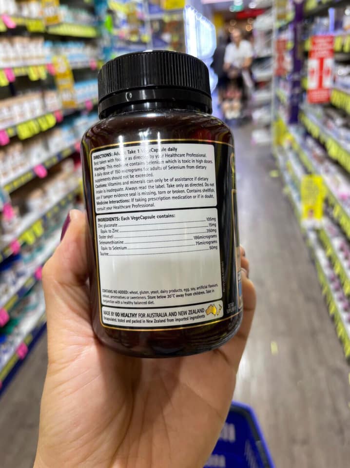 Tinh chất hàu úc: zinc 120 viên