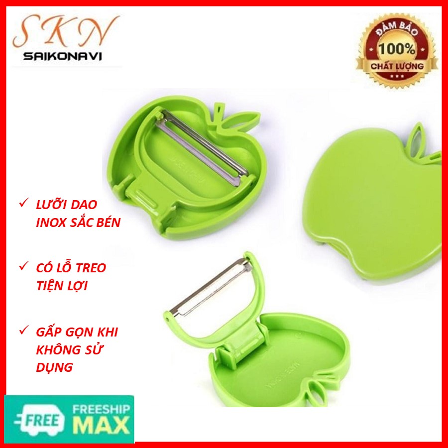 Knife scraping paring fruit apple shape
