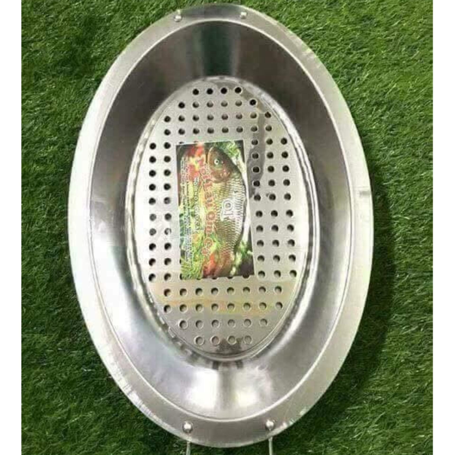 Khay cá chép om dưa inox cao cấp