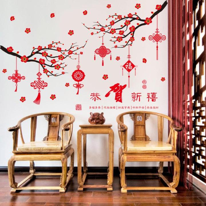 Decal dán tường decal trang trí tết XL845