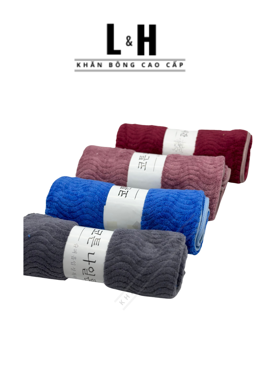 Khăn tắm lông cừu, sóng gạo 50x100cm