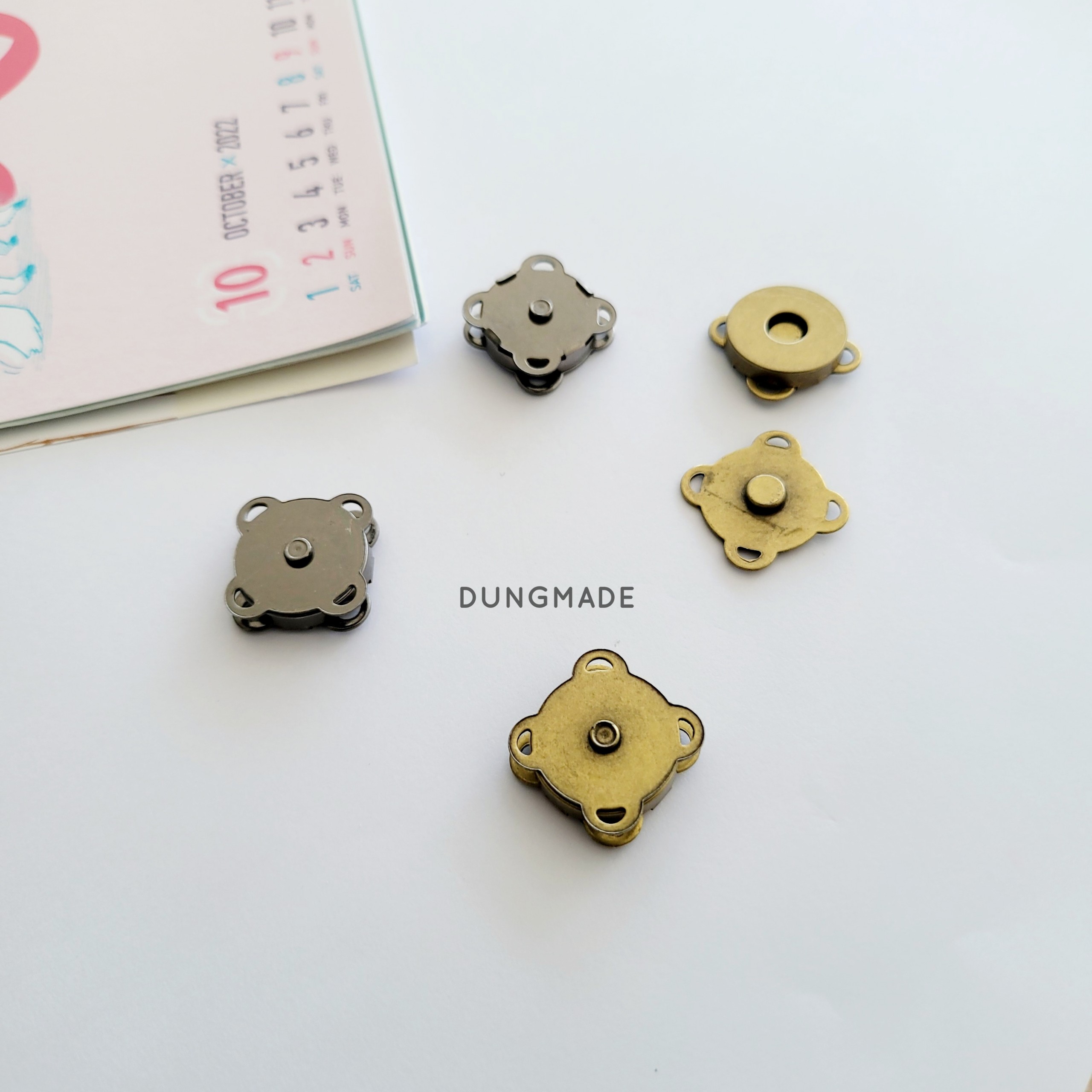 Nút nam châm khâu nút hít nam châm khâu kích cỡ 14mm, 18mm