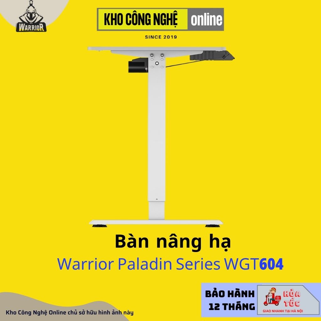 Bàn nâng hạ WARRIOR – Paladin Series – WGT604 (Trắng)