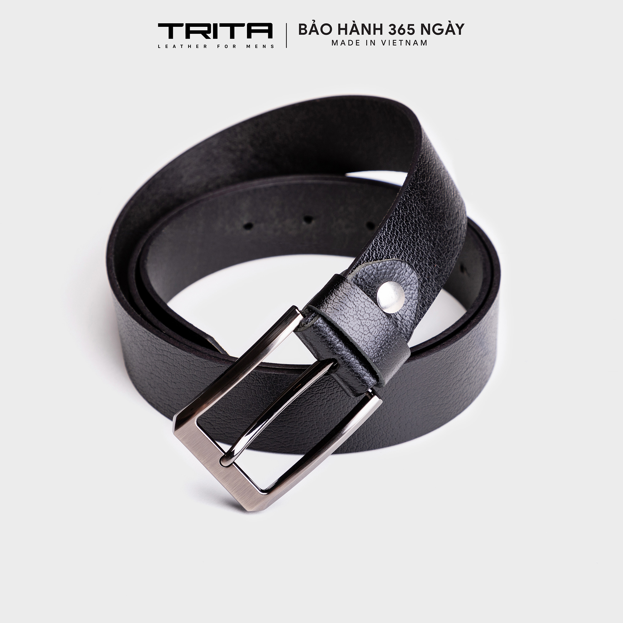 Thắt lưng nam thời trang da bò thật TRITA RTL038