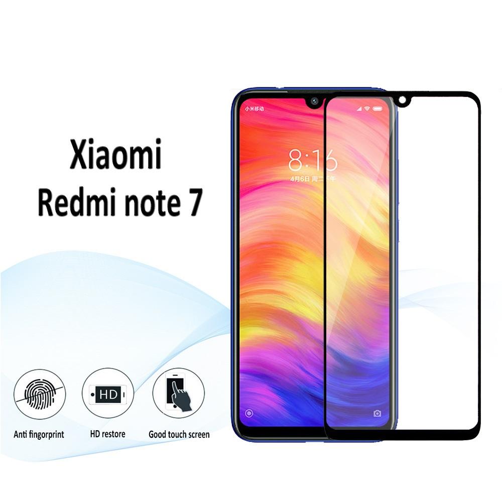 Kính cường lực 9D Xiaomi Redmi Note NT 7 full màn full keo (Đen)